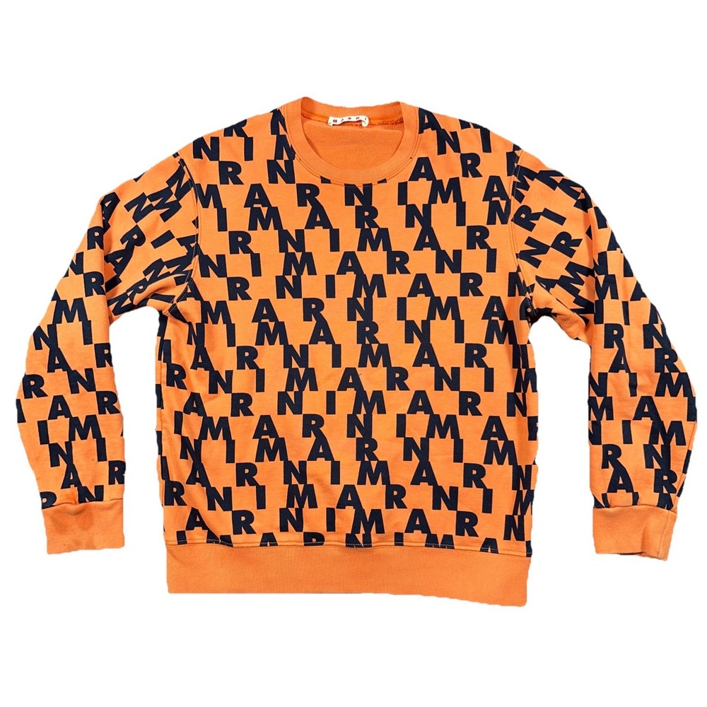 Marni Sweater Youth 12Y Crewneck Pullover All Over Print 2023 Kids Designer Top